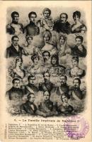 La Famille Impériale de Napoleon I / The royal family of Napoleon Bonaparte. A. Ossart édit. Rueil + "Château De Malmaison"