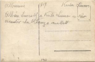 1917 Albánia, Kula Lums (Kulla e Lumës); "albán túszok a Kula Laur-i cs. és kir. csendőr laktan...