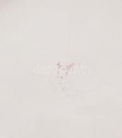 Ónmázas habán dísztányér másolat, d: 31,5 cm