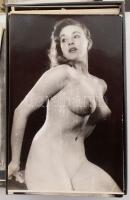 Egy doboznyi vegyes erotikus fotó, aktfotó, összesen kb. 70 db