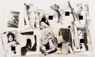 Retró erotikus, pornó fotók, összesen kb. 60-70 db, vegyes méretben és állapotban