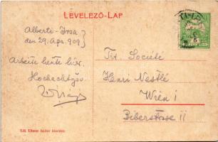 1909 Albertirsa, Alberti-Irsa; Templom tér, Római katolikus templom. Ulmer Izidor kiadása