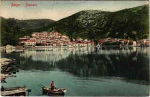 1909 Bakar, Szádrév, Bukar, Buccari; látkép, kikötő. Stengel &amp; Co. 1908. 37335. / general view, port (b)