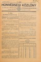 Honvédségi Közlöny a Magyar Honvédség számára. 1-37. sz. Hetvennegyedik évfolyam. 1947. [Egybekötve]...