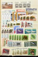 KANADA 298 dollár névértékű önálló érték, teljes sorok, stb. kifogástalan postatiszta (postázható) anyag, közepes berakóban (mai értéke HUF 79.000)