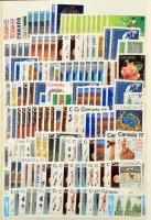 KANADA 298 dollár névértékű önálló érték, teljes sorok, stb. kifogástalan postatiszta (postázható) a...