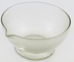 Patikai üvegmozsár lepattanással, d: 18 cm, m: 9 cm