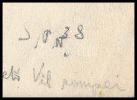 Nolipa István Pál (1907-1986): Régi Teleki tér, Budapest, 1938. Ceruza, papír. Jelzett. Néhány kevés...