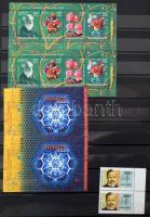 Szép gyűjtemény 2 példányban 2003-2009, 30 fekete lapos Lindner A4-es berakóban, benne 2 Sakk kisív ...