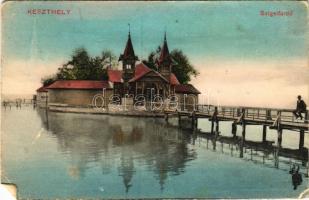 1911 Keszthely, Sziget fürdő. W. L. Bp. 1. (EB)