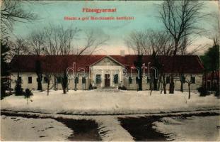 1909 Füzesgyarmat, Gróf Blanckenstein kastély télen. Beck József kiadása (EK)