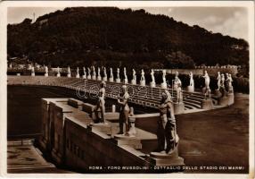 Roma, Rome, Foro Mussolini, Dettaglio dello Stadio dei Marmi / Mussolini's Stadium, Stadium of the Marbles, italian fascist architecture. Ed. Enrico Verdesi (Rb)