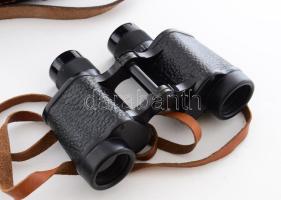 MOM (Magyar Optikai Művek) távcső, jelzett, jó állapotban, tokjában, 16x11 cm