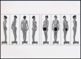 cca 1920 Minden irányból lefényképezve, szolidan erotikus felvételek, 1 db modern nagyítás, jelzés n...