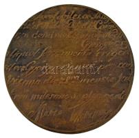 Asszonyi Tamás (1942-) 1970. "Diósgyőri Kohászat 1770-1970" kétoldalas, öntött bronz emlék...