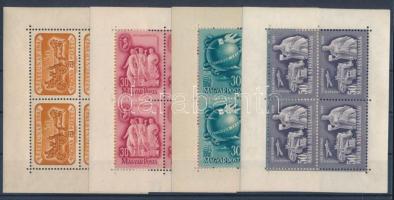 1947-1949 3 klf Bélyegnap + Szakszervezet kisív (33.000) (Szakszervezet kisíven halvány betapadások / gum disturbances)