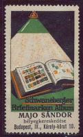 1910 Majó Sándor bélyegkereskedő emlékbélyeg