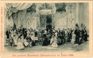 Die gesamte Bayerische Königsfamilie im Jahre 1901 / The entire Bavarian royal family in 1901