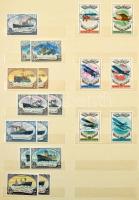 Szovjetunió főleg postatiszta másodpéldányokkal a 60-as, 70-es évekből 16 db nagyméretű berakólapon ...