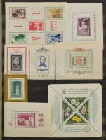 1949-2008 312 klf blokk + 43 db emlékív, 16 lapos, nagyalakú berakóban, listával (337.000)