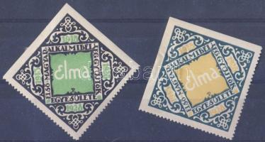 1925 ELMA évforduló 2 db emlékbélyeg