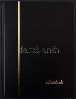 Schaubek A4-es 30 fekete lapos berakó, fekete borítóval, jó állapotban (4 mm sérülés az alsó szélén)