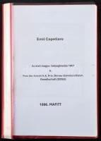 Emil Capellaro: Az első magyar bélyegkiadás 1867 &amp; DDSG, az 1996-os MAFITT kiállítási anyag másolatai 36 + 64 oldalon, lefűzve