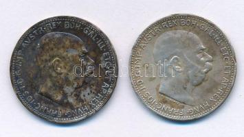 Ausztria 1912-1913. 1K Ag "Ferenc József" (2xklf) T:XF,VF patina
Austria 1912-1913. 1 Cor...