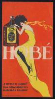 cca 1920 Hobé triple sec likőr számolócédula