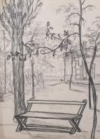 Nolipa István Pál (1907-1986): Vasas otthon udvara, Csillag u. (Nagy Győri István u., Pesterzsébet),...