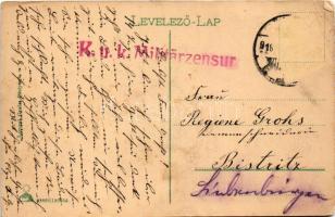 1916 Pöstyén, Piestany; Grand Hotel Royal nagyszálló, szálloda, képeslapfüzetből. Lampel Gyula kiadá...