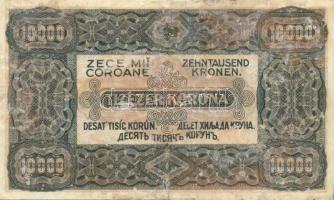 1923. 10000K "Magyar Pénzjegy.." T:II/III hátoldalán viaszfoltok