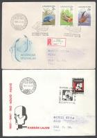 1987 25 db FDC, közte ajánlottak is