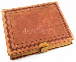 cca 1870-1880 Régi fotóalbum családi fotókkal, érdekes, azonosítandó személyekkel (nemesi család tag...
