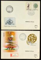 Kb. 50 db FDC, közte ajánlottak is az 1980-as évekből