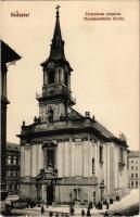 Budapest VI. Király utca, Terézvárosi templom, 'Dombóvári Babári Józsi hangversenyez' (EK)