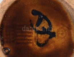 Zsolnay kerámia korsó. Mázas kerámia, jelzett, hibátlan, m: 16,5 cm