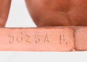 Józsa Bálint (1937-): Női akt. Jelzett, kopással, 15x17 cm