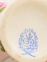 Herendi bécsi rózsa mintás kisváza, jelzett, hibátlan, m: 5 cm