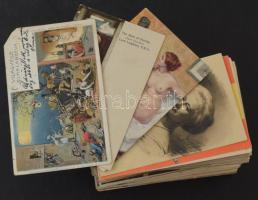 200 db RÉGI motívum képeslap: üdvözlőlap, sok hosszúcímzéses, ünnepek, művészet, természet, zsáner s...