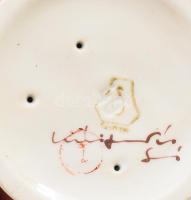 Hollóházi sirály + Aquincum kutya + Drasche nyulak. Jelzett, hibátlan, m: 14 cm alatt