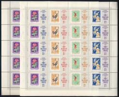 1965 Bélyegnap kisív mind 2 fogazási változatban