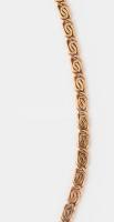 Arany (Au) 14K briósmintás nyaklánc, jelzett, h: 38 cm, nettó: 10 g