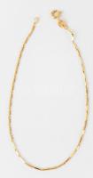 Arany (Au) 14K glídes karkötő, jelzett, h: 19 cm, nettó: 1,7 g