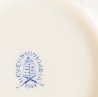 Herendi virágmintás csésze alátéttel. Jelzett, hibátlan, d: 11 cm