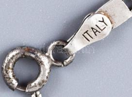 Ezüst (Ag) 2 db széles pálcikás karkötő, jelzett, h: h: 18 és 20,5 cm, nettó: 5,8 g