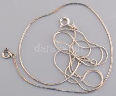 Ezüst (Ag) kígyó bokalánc és nyaklánc, jelzett, h: 24 és 42 cm, nettó: 3,2 g