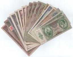 Vegyes, 18db-os, főleg Pengő bankjegyekből álló tétel T:F,VG közte szép papír