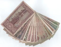 Vegyes, 18db-os, főleg Pengő bankjegyekből álló tétel T:F,VG közte szép papír