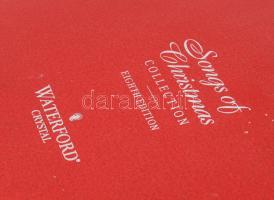 Waterford 2003-as karácsonyi kristály dísztál, jelzett, hibátlan, d: 20 cm, díszdobozban